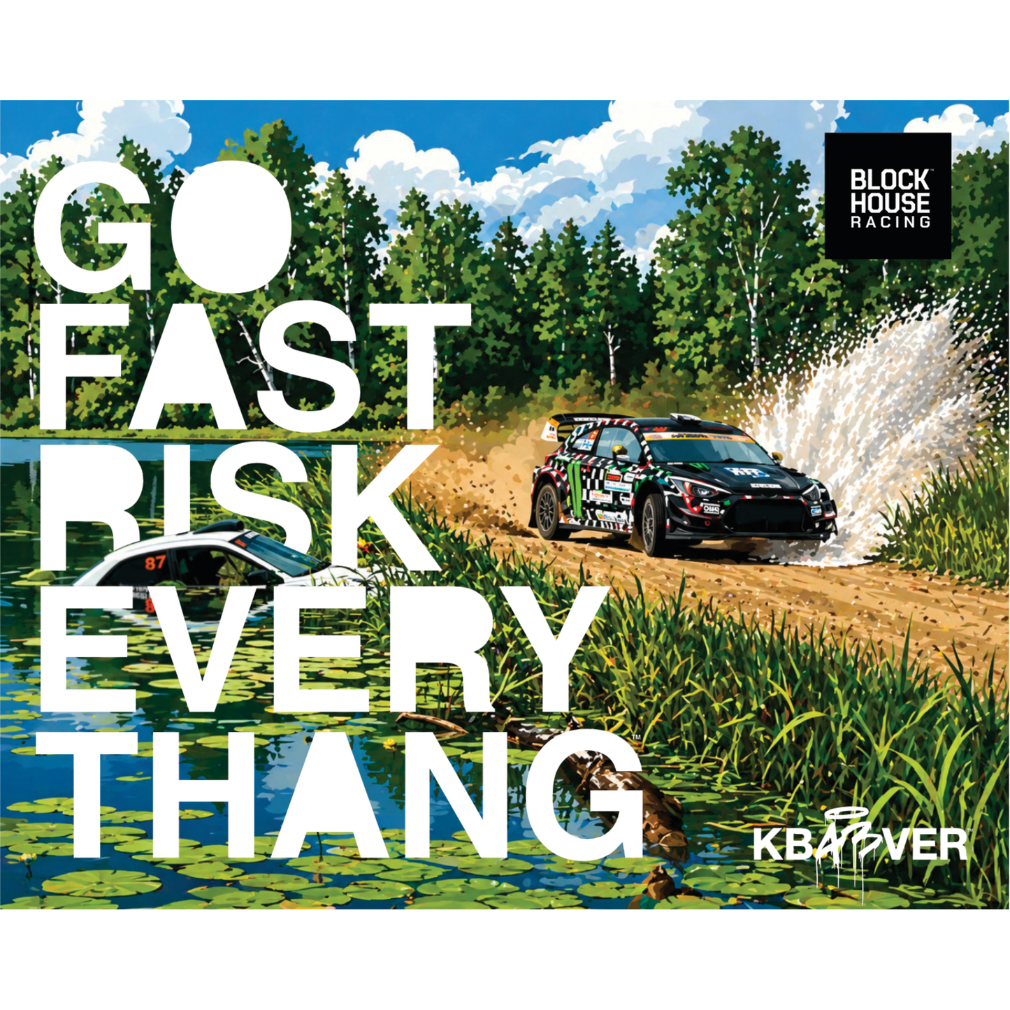 GO FAST RISK EVERY THANG STICKER