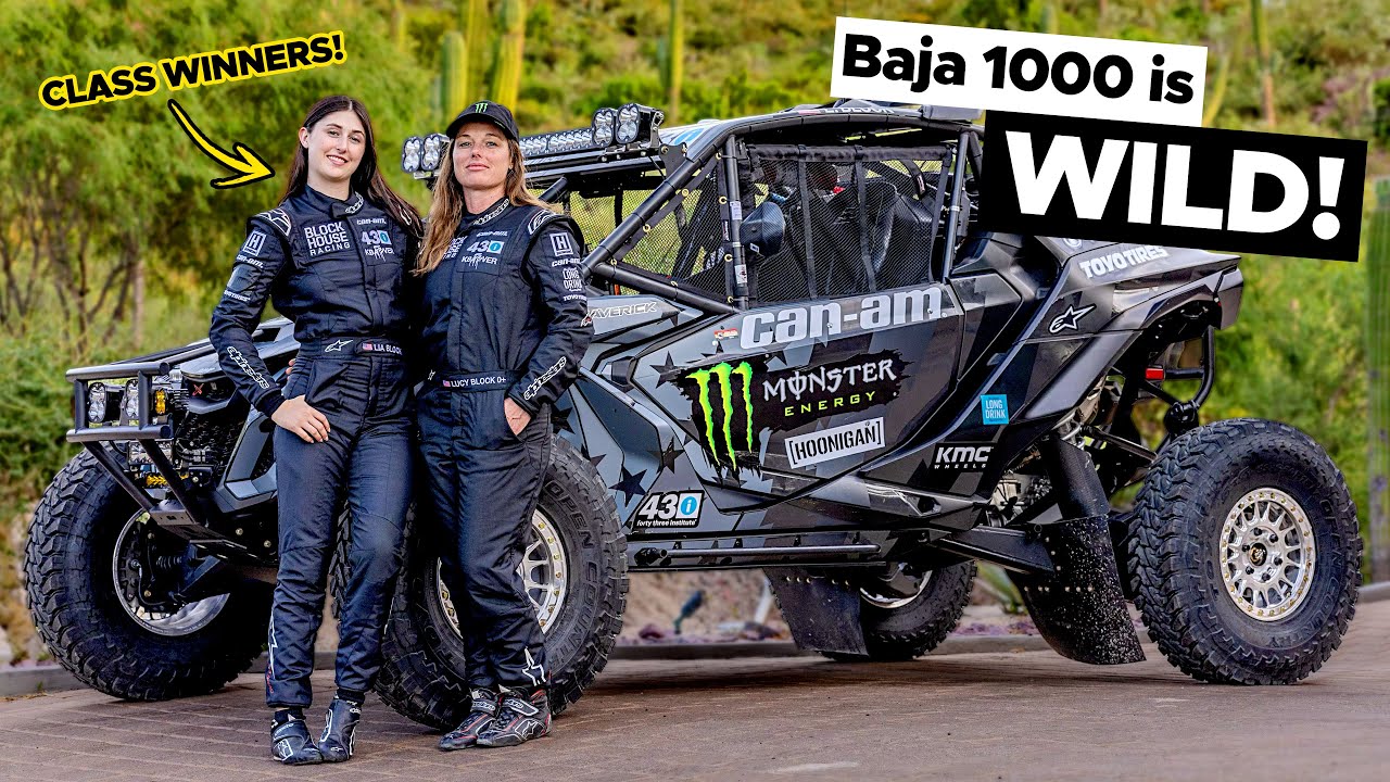 Lia and Lucy Block Race the Baja 1000, for the first time EVER in a Ca ...