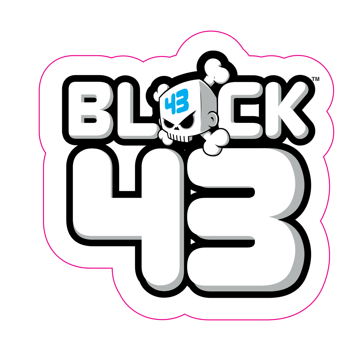 BLOCK43 SKULL SIDE STICKER